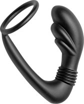 Cobra Silicone - P-Spot Massager and Cockring - Butt Plugs & Anal Dildos - black - Discreet verpakt en bezorgd