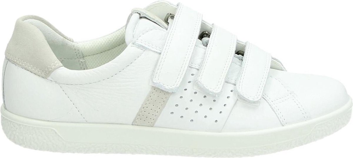 ECCO Soft 1 dames klittenbandschoen Wit - Schoenen.nl