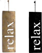 Metalen relax hanger zwart 2 stuks