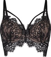 Hunkemöller Dames Lingerie Voorgevormde longline beugel bh Marilee - Zwart - maat E70