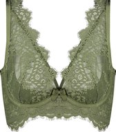 Hunkemöller Dames Lingerie Niet-voorgevormde beugel bh Marilee  - Groen - maat B85