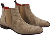 Pertini - Heren Enkellaars - Beige - Maat 42