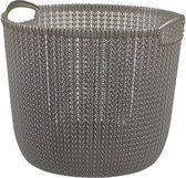 Knit - Mand - L - 30L - Bruin - D39xH33cm - Kunststof - (set van 4).
