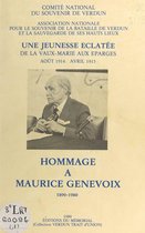 Hommage à Maurice Genevoix, 1890-1980