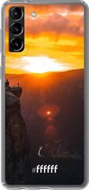 6F hoesje - geschikt voor Samsung Galaxy S21 Plus -  Transparant TPU Case - Rock Formation Sunset #ffffff