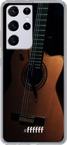 6F hoesje - geschikt voor Samsung Galaxy S21 Ultra -  Transparant TPU Case - Guitar #ffffff