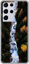 6F hoesje - geschikt voor Samsung Galaxy S21 Ultra -  Transparant TPU Case - Forest River #ffffff