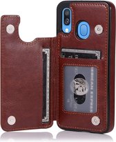 Shieldcase Samsung Galaxy A40 wallet case - bruin
