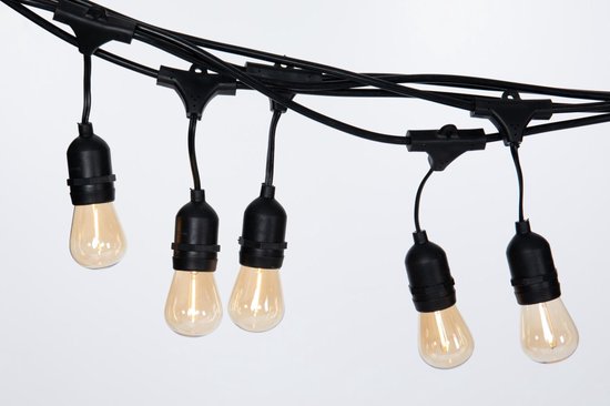 Brutaal staan Rimpels Ledli - Retro prikkabel 20M, incl. 30 warm witte LED lampen - E27 -  koppelbaar | bol.com