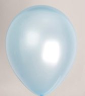 Ballon metallic lichtblauw ø 30 cm 100 stuks - .