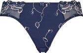 Hunkemöller Dames Lingerie Slip Diva  - Blauw - maat XS