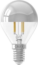 CALEX - LED Lamp - Kogelspiegellamp Filament P45 - E14 Fitting - 4W - Dimbaar - Warm Wit 2700K - Chroom - BSE