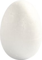 Eieren, H: 4,8 cm, wit, 10 stuk/ 1 doos