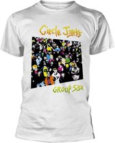 Circle Jerks Heren Tshirt -M- Group Sex Wit
