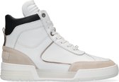 Shabbies 102020034 Hoge sneakers - Leren Sneaker - Dames - Beige - Maat 38