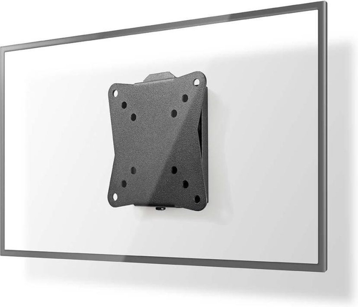 Nedis Vaste TV-Muurbeugel | 13-27 " | Maximaal schermgewicht: 30 kg | Minimale muurafstand: 20 mm | Staal | Zwart