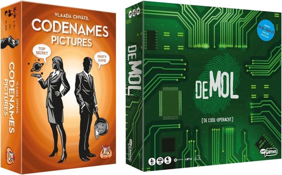 Spellenbundel - Bordspel - 2 Stuks - Codenames Pictures & Wie is de mol