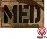 MED Geborduurde militaire patch embleem met klittenband