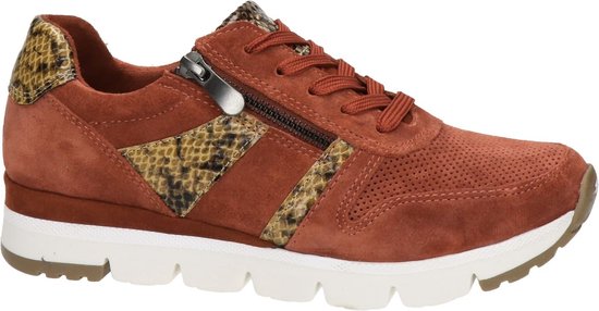 Marco Tozzi dames sneaker - Brick - Maat 41 | bol.com