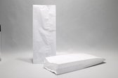 Zakken Papier Wit 14x6x35cm met zijvouw | inhoud 2kg Cellulose Papier 35grs (100 stuks)