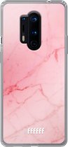 OnePlus 8 Pro Hoesje Transparant TPU Case - Coral Marble #ffffff
