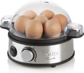 Bol.com Domo DO9142EK - Elektronische Eierkoker - 7 eieren - Trenta - RVS aanbieding