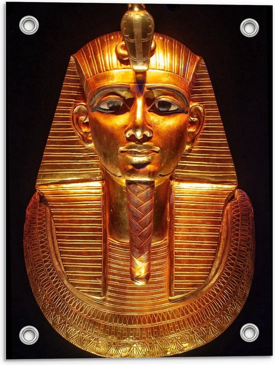 Tuinposter – Masker van Farao - 30x40cm Foto op Tuinposter  (wanddecoratie voor buiten en binnen)