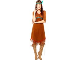 Amscan Verkleedpak Native American Dames Katoen Bruin Maat Xl