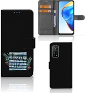 Telefoonhoesje Xiaomi Mi 10T Pro | Mi 10T Wallet Bookcase met Quotes Boho Beach