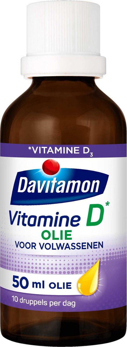 Goedkoopste Davitamon Vitamine D olie - Vitamine D3 voor volwassen - 50ml