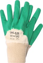 Talen Tools - Rozen handschoenen - Katoen - Latex coating - Maat S