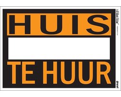 Pickup affiche kunststof 23x33 cm - Huis Te Huur