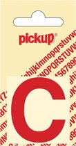 Pickup plakletter Helvetica 40 mm - rood C
