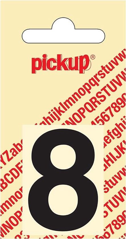 Pickup plakcijfer Helvetica 40 mm - zwart 8