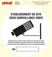 Pickup Pictogram rond diameter 20 cm - sous surveillance