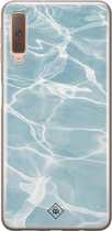 Samsung A7 2018 hoesje siliconen - Oceaan | Samsung Galaxy A7 2018 case | blauw | TPU backcover transparant