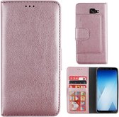 Wallet Case voor Samsung A5 2018/A8 2018 - BookCase Roze