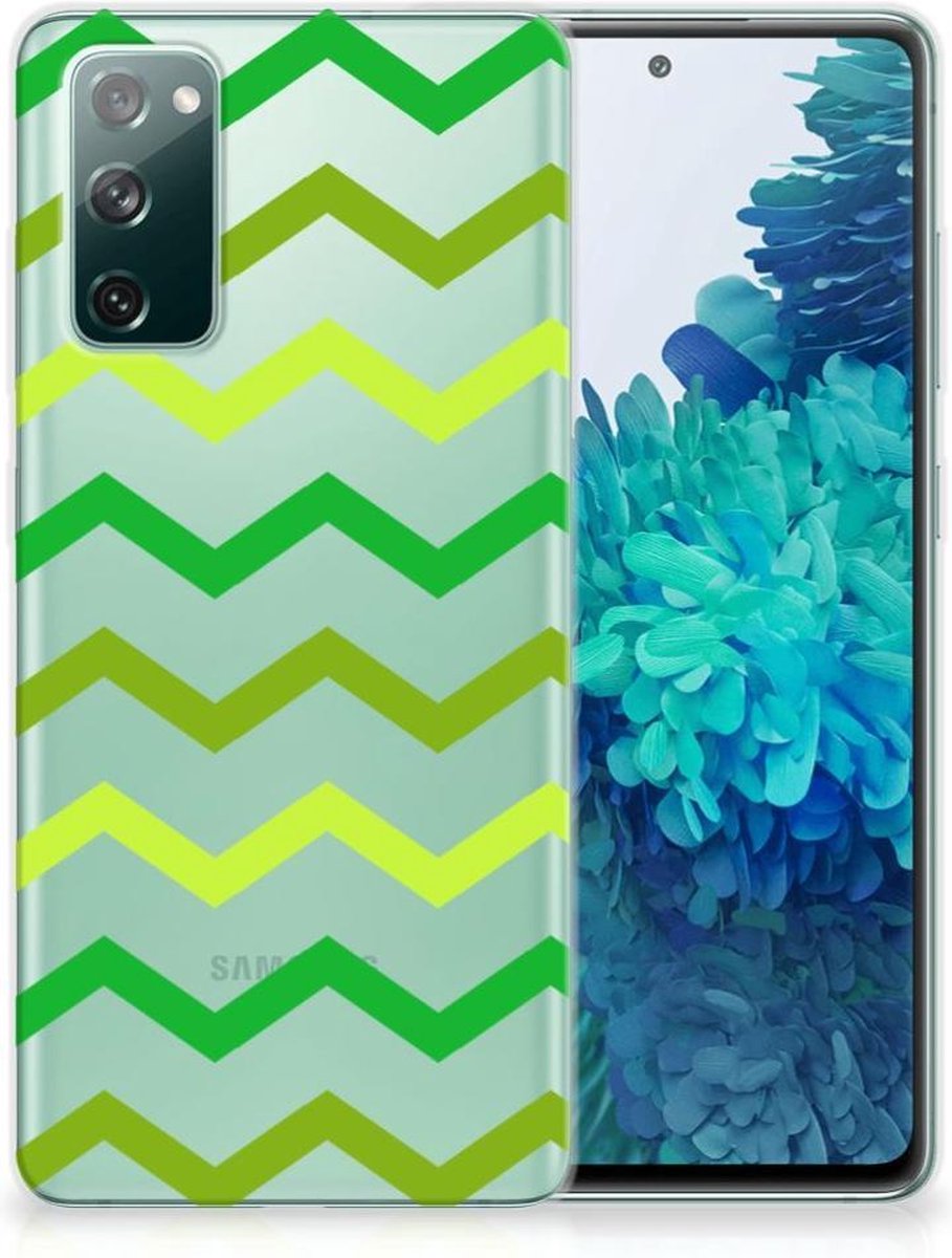 Samsung Galaxy S20 FE TPU bumper Zigzag Groen