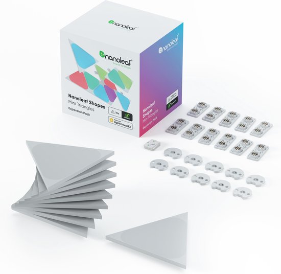 Nanoleaf Slimme verlichting Shapes Triangles Mini Expansion Pack 10 stuks