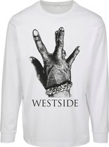 Urban Classics Longsleeve shirt -L- Westside Connection 2.0 Wit