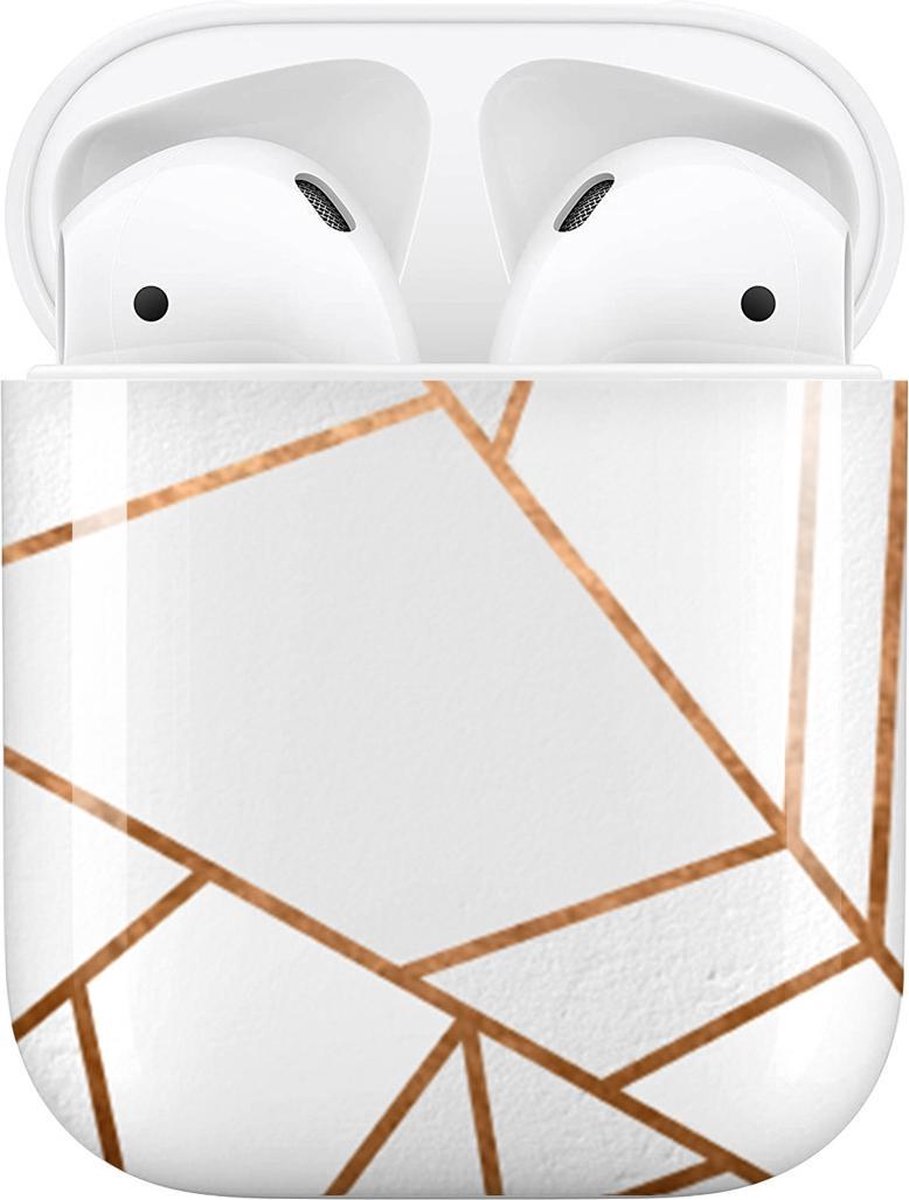 Airpods Hoesje Met Design Print - iMoshion Design Hardcover Case - Wit