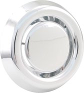 Wovar Afzuigventiel 100 - 125 mm rond Chrome - Per Stuk