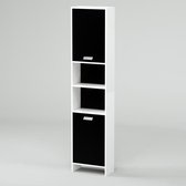 TOP Badkamerzuil L 40 cm - Wit en mat zwart