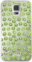 6F hoesje - geschikt voor Samsung Galaxy S5 -  Transparant TPU Case - Kiwi's #ffffff