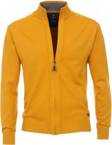 Redmond heren vest katoen - met rits - geel -  Maat: XL