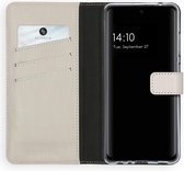 Samsung Galaxy A52 (4G) Hoesje met Pasjeshouder - Samsung Galaxy A52s Hoesje - Samsung Galaxy A52 (5G) Hoesje - Selencia Echt Lederen Booktype - Grijs