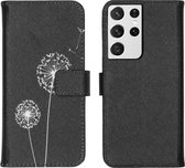iMoshion Design Softcase Book Case Samsung Galaxy S21 Ultra hoesje - Dandelion
