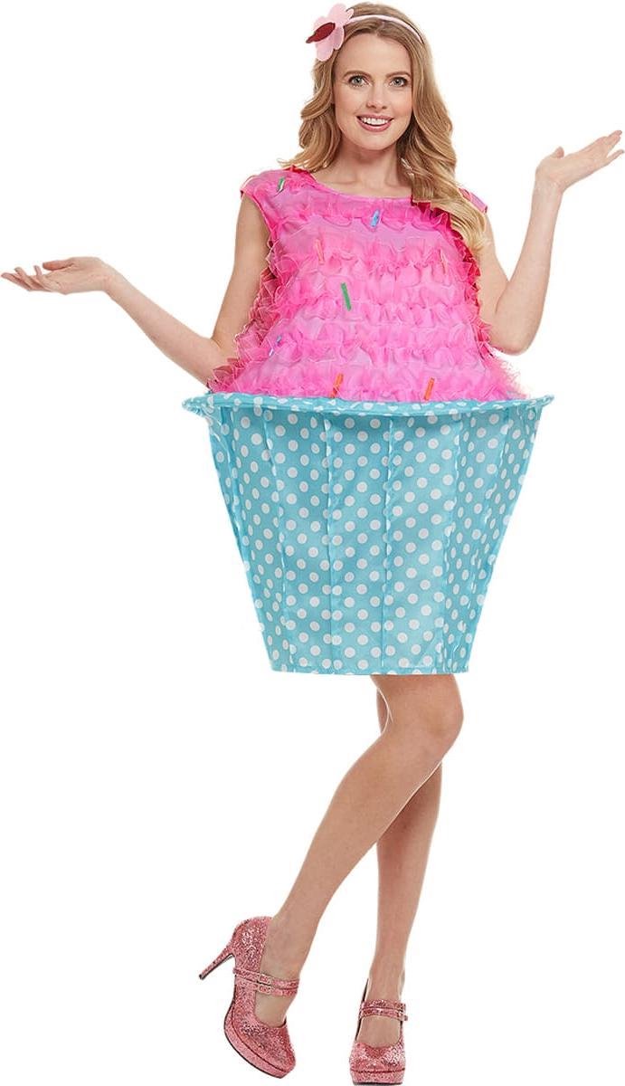 FUNIDELIA Cupcake kostuum voor vrouwen - Maat: M - Roze