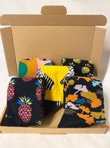 5 PAAR DUTCH POP SOCKS - GEKKE SOKKEN - GRAPPIGE SOKKEN - VROLIJKE SOKKEN - APARTE SOKKEN - UNISEX - MAAT 41-46