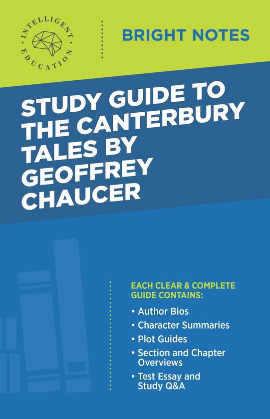 Bright Notes - Study Guide to The Canterbury Tales by Geoffrey Chaucer ...